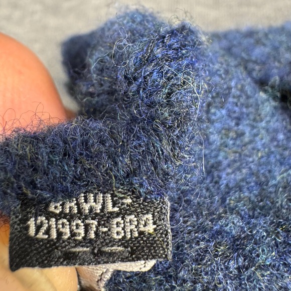 Banana Republic Blue V Neck Wool Blend Sweater Top Size L - Picture 8 of 11